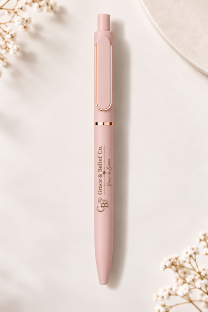 Beloved - dusty pink Grace and Belief Co. pen.
